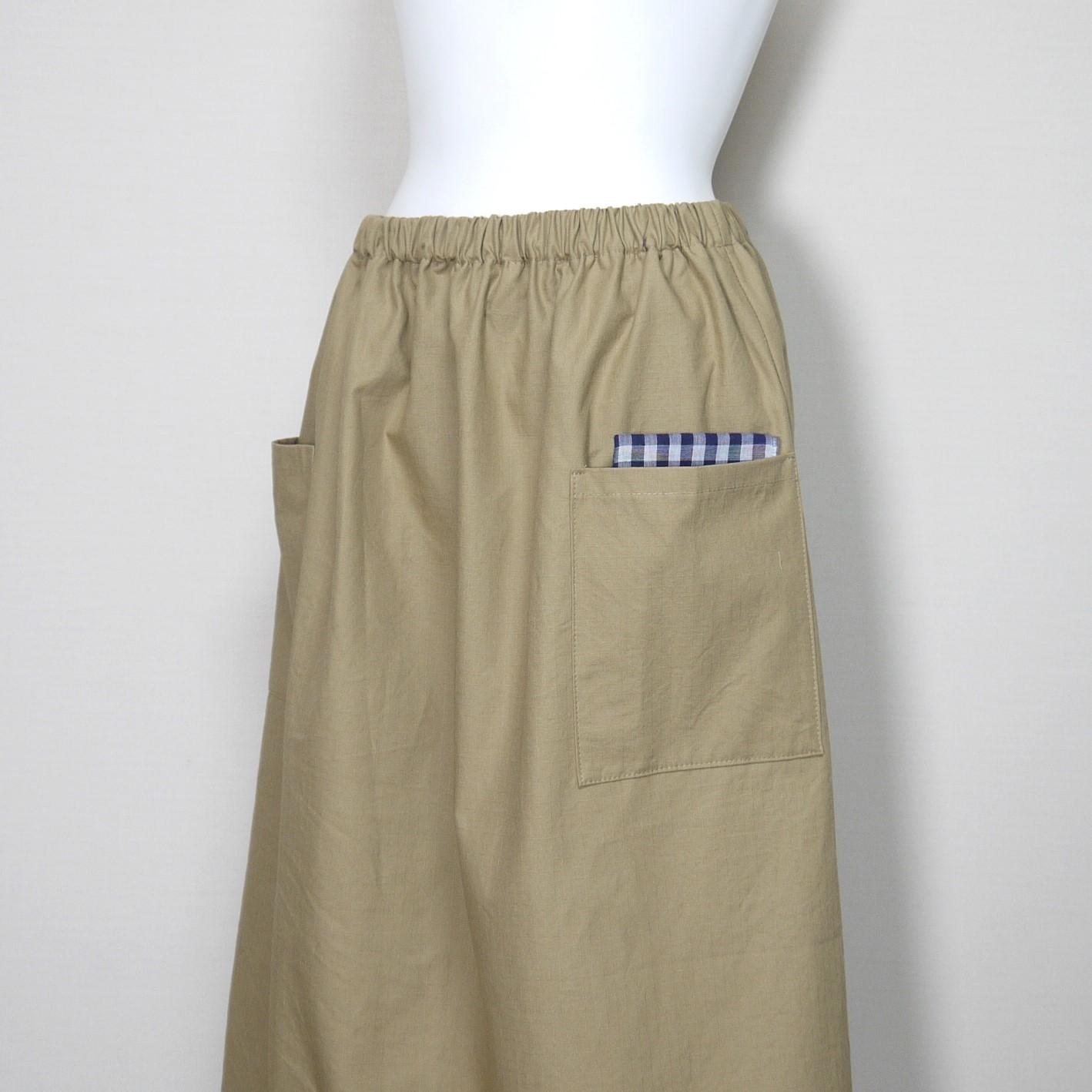 【リップクロス】ループスカート◆モカベージュ◆フリーサイズ（コットン100％） | 3枚目