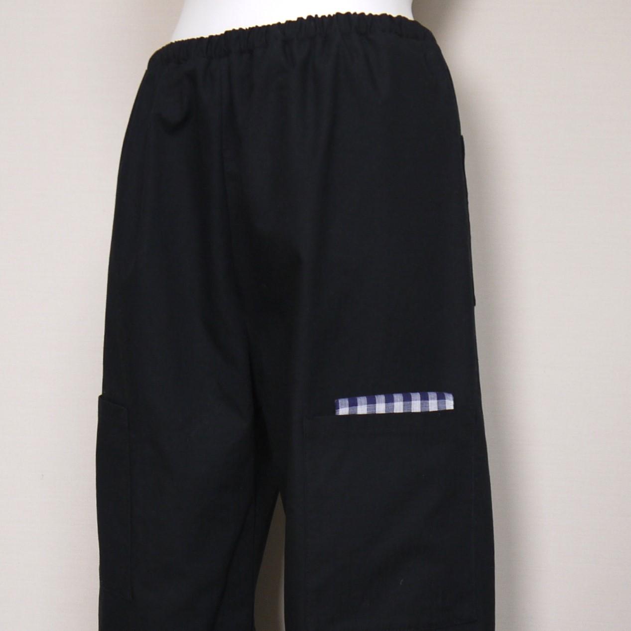 【リップクロス】イージーパンツ〈ミリタリー〉ストレート・ロング◆ブラック◆M・Ｌ・LL・ワイドフリー★4サイズ★ | 3枚目