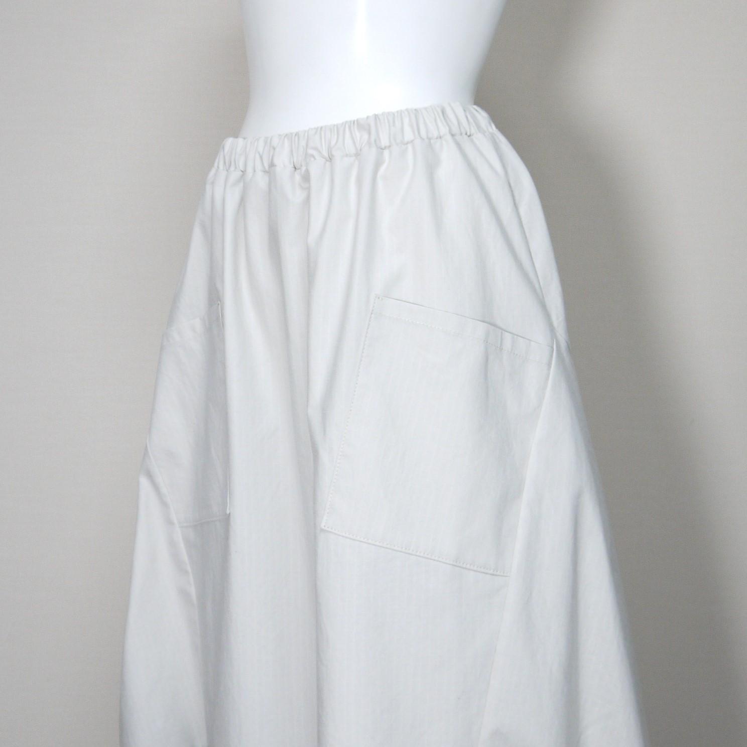 【リップクロス】バルーンスカート　ロング（ツートン）◆アイボリー×ブラック◆フリーサイズ（コットン100％） | 3枚目