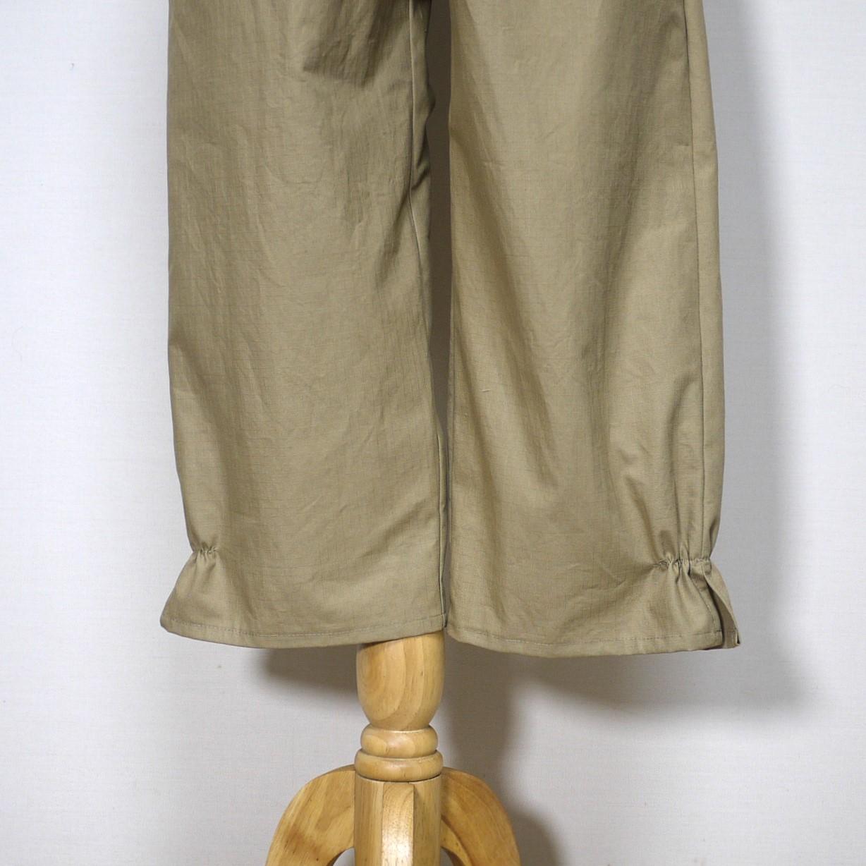 【リップクロス】ポップスリットパンツ◆モカベージュ◆フリーサイズ(コットン100%) | 2枚目