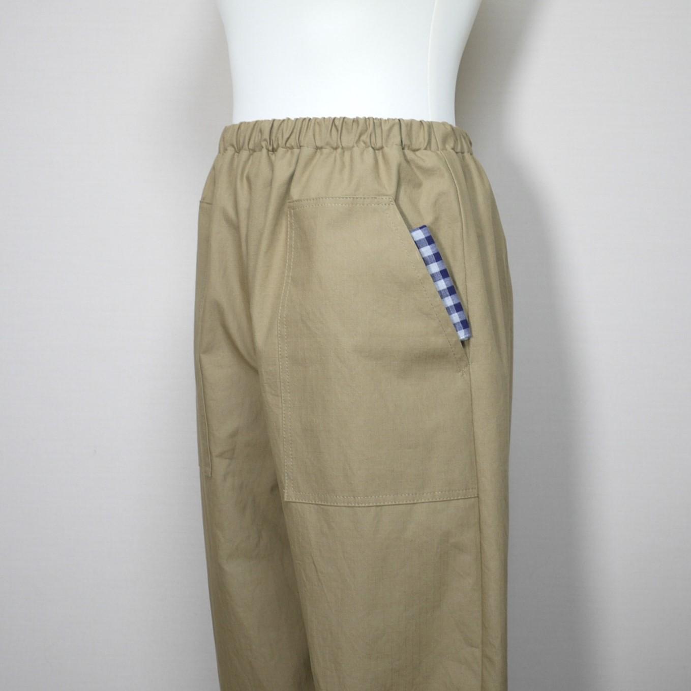 【リップクロス】ポップスリットパンツ◆モカベージュ◆フリーサイズ(コットン100%) | 5枚目