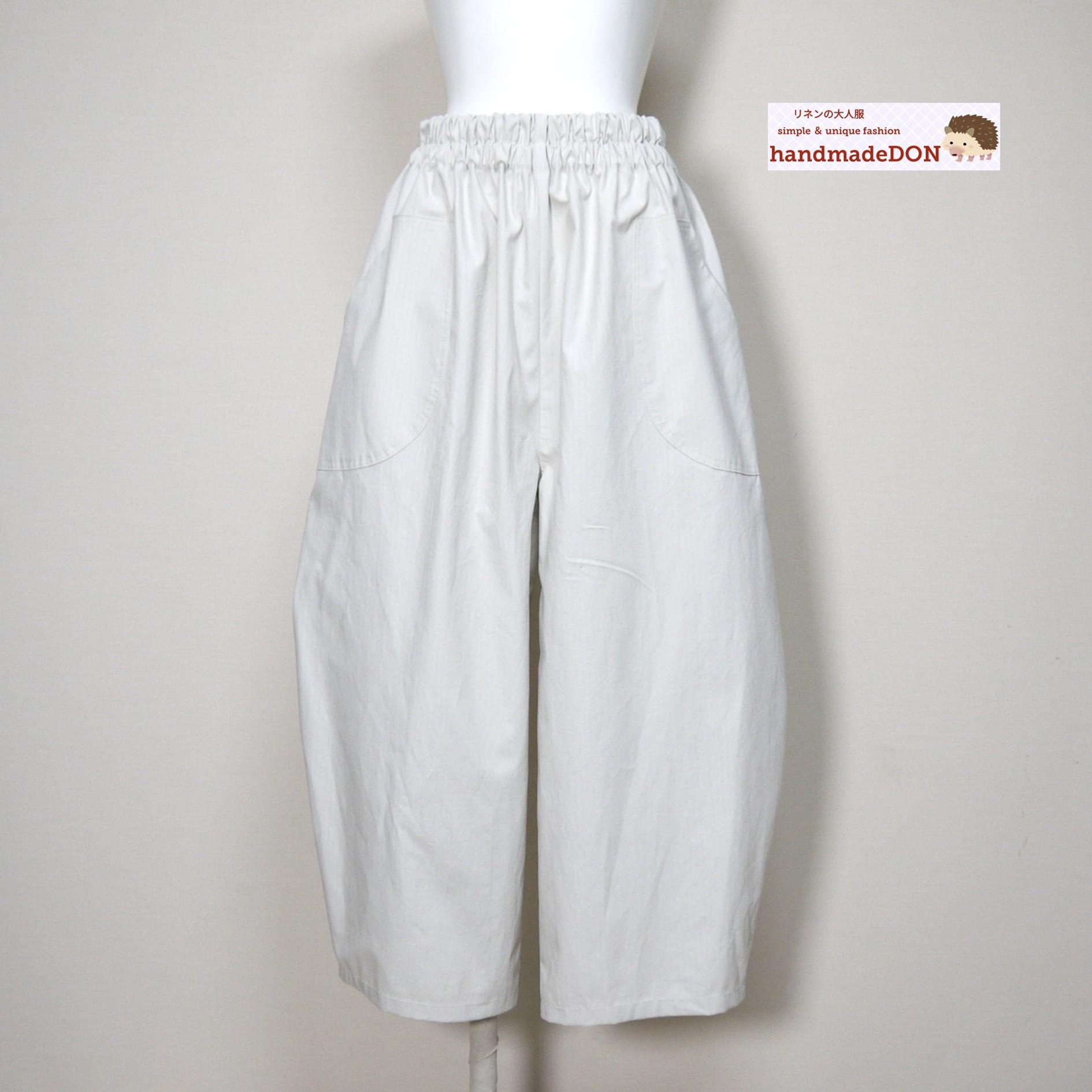 【リップクロス】コクーンパンツ◆アイボリー◆フリーサイズ(コットン100%)1枚目の画像