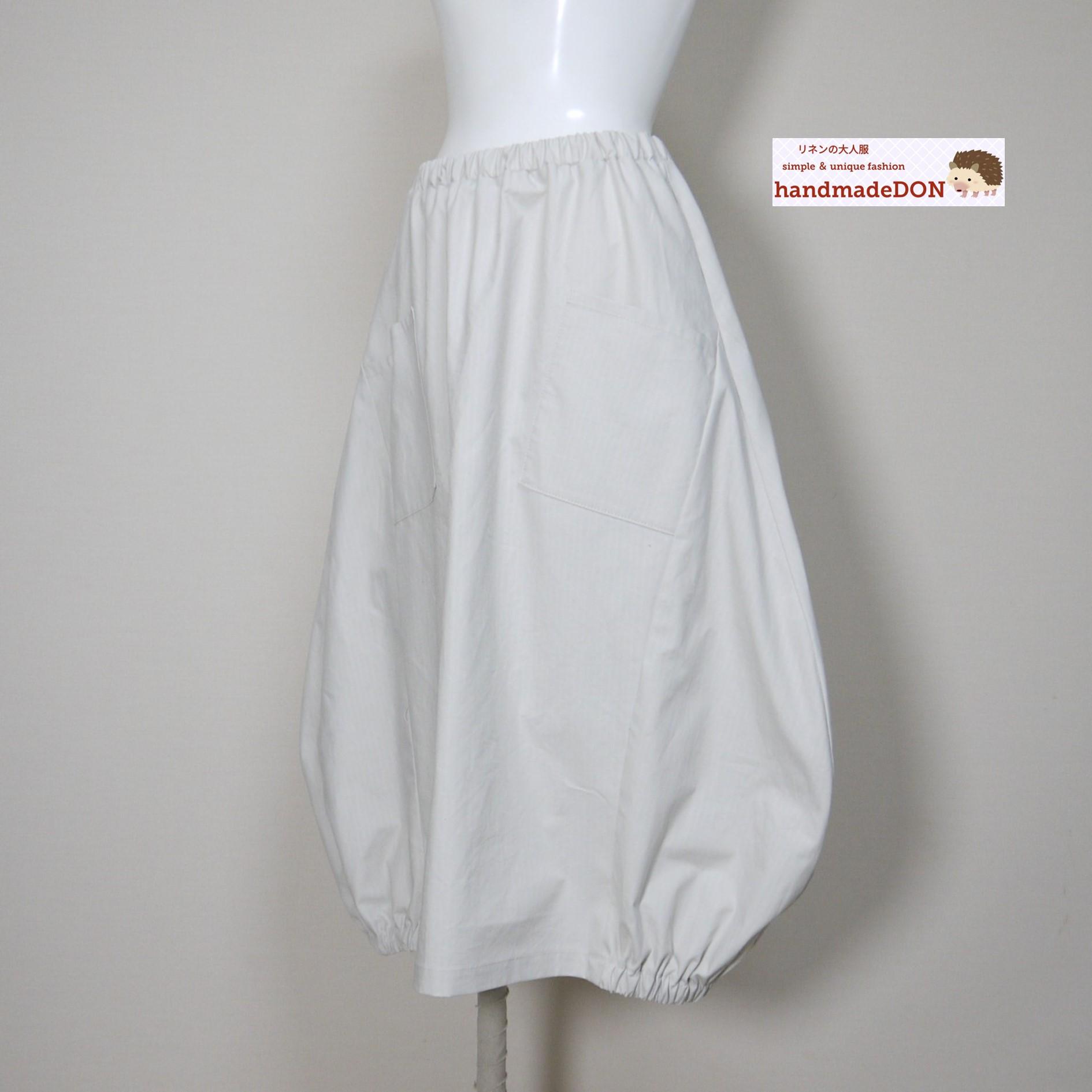 【リップクロス】バルーンスカート ロング◆アイボリー◆フリーサイズ(コットン100%)1枚目の画像